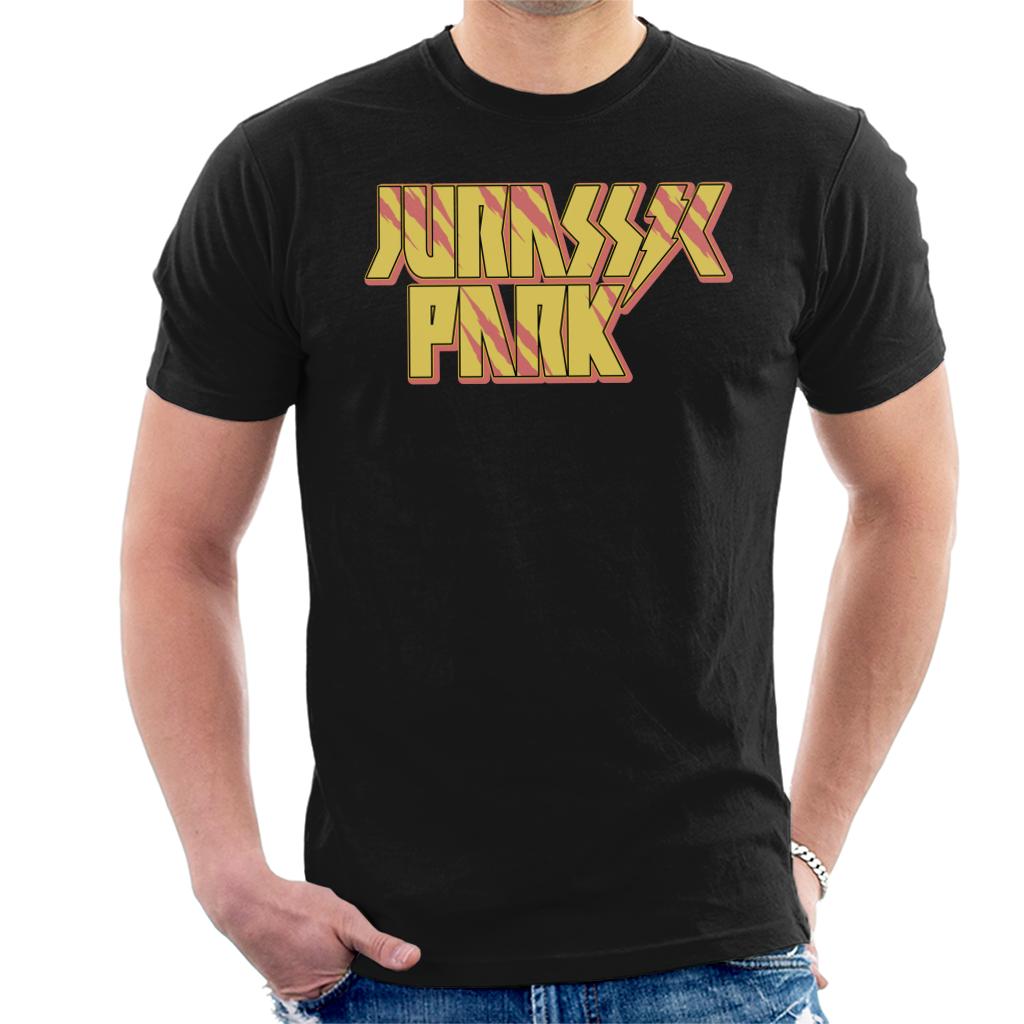 Jurassic Park Lightning Bolt Icon Men's T-Shirt-ALL + EVERY