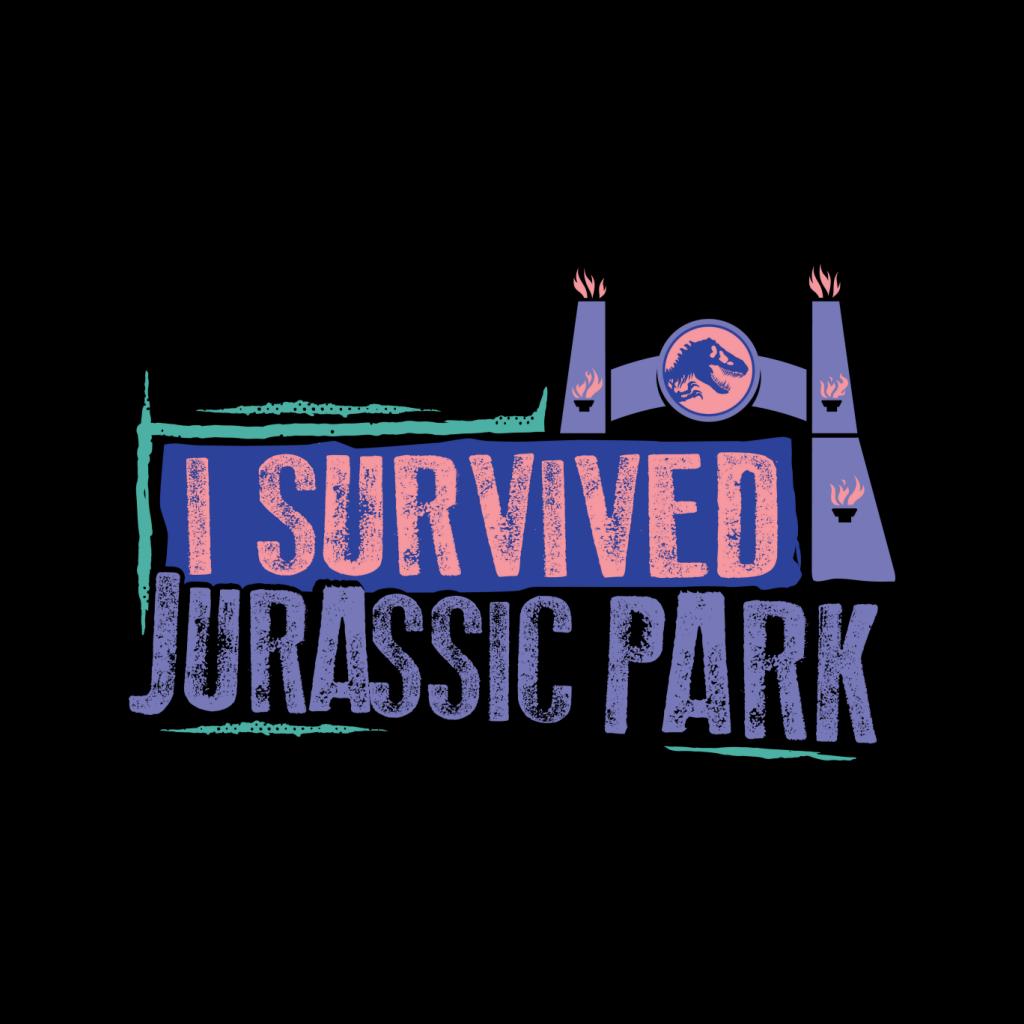 Jurassic Park Gate I Survived Jurassic Park Men's T-Shirt-ALL + EVERY