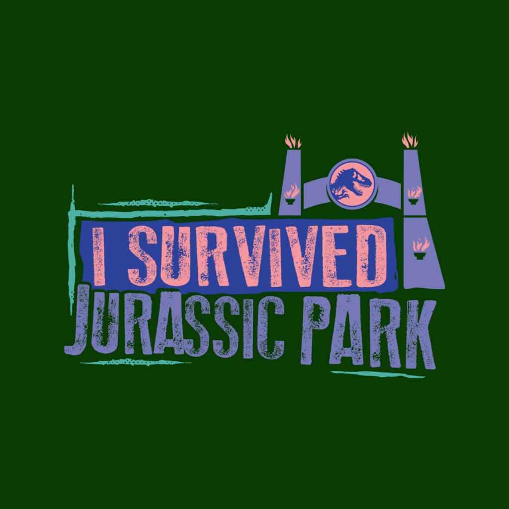 Jurassic Park Gate I Survived Jurassic Park Men's T-Shirt-ALL + EVERY