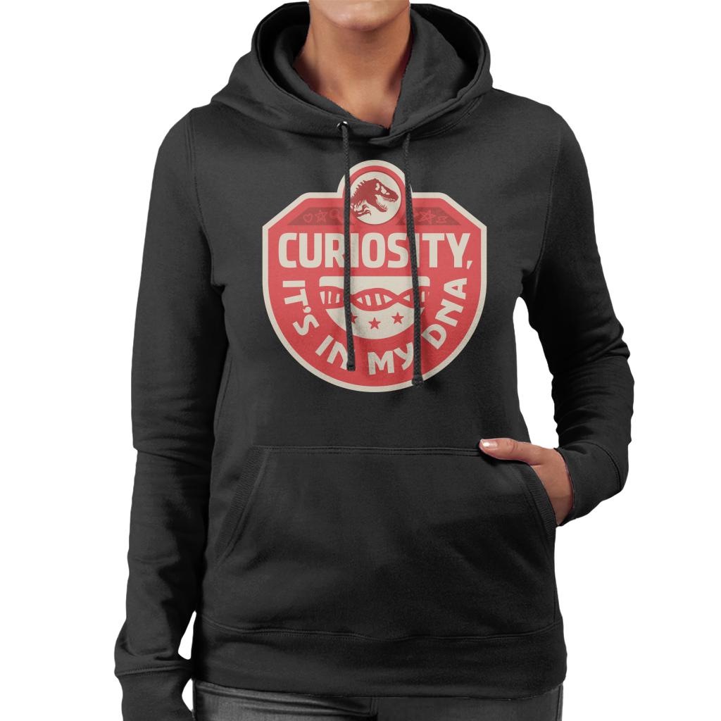 Jurassic Park Curiosity Its In My DNA Women's Hooded Sweatshirt-ALL + EVERY