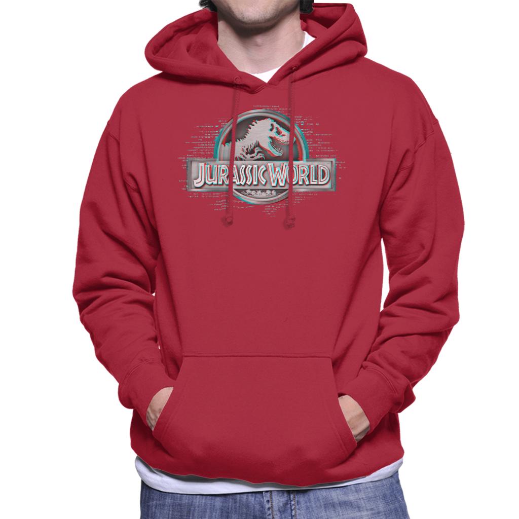 Jurassic Park X Ray Logo Men's Hooded Sweatshirt-ALL + EVERY