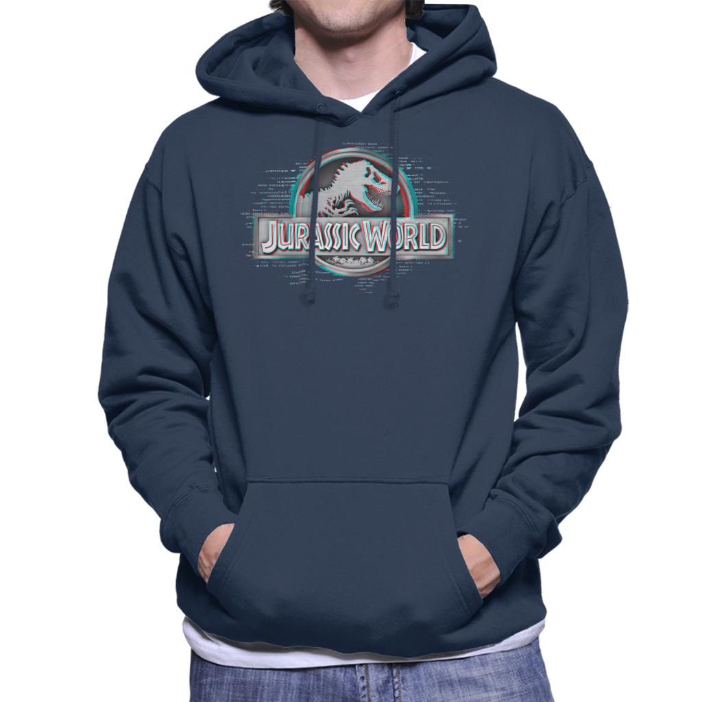 Jurassic Park X Ray Logo Men's Hooded Sweatshirt-ALL + EVERY