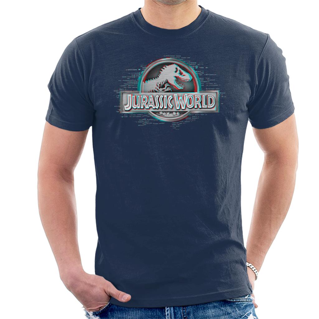 Jurassic Park X Ray Logo Men's T-Shirt-ALL + EVERY