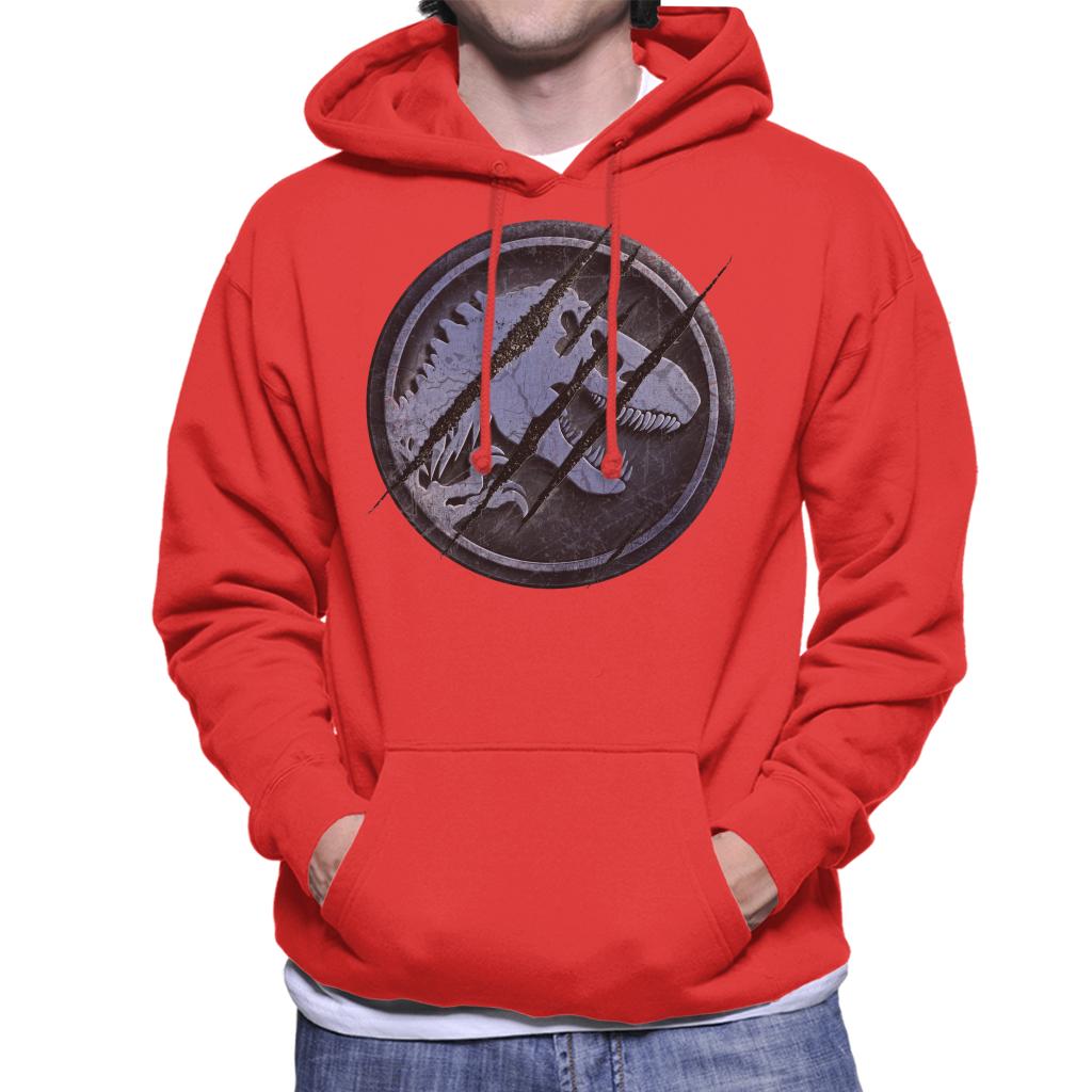 Jurassic Park Claw Marks Iconic Logo Men's Hooded Sweatshirt-ALL + EVERY