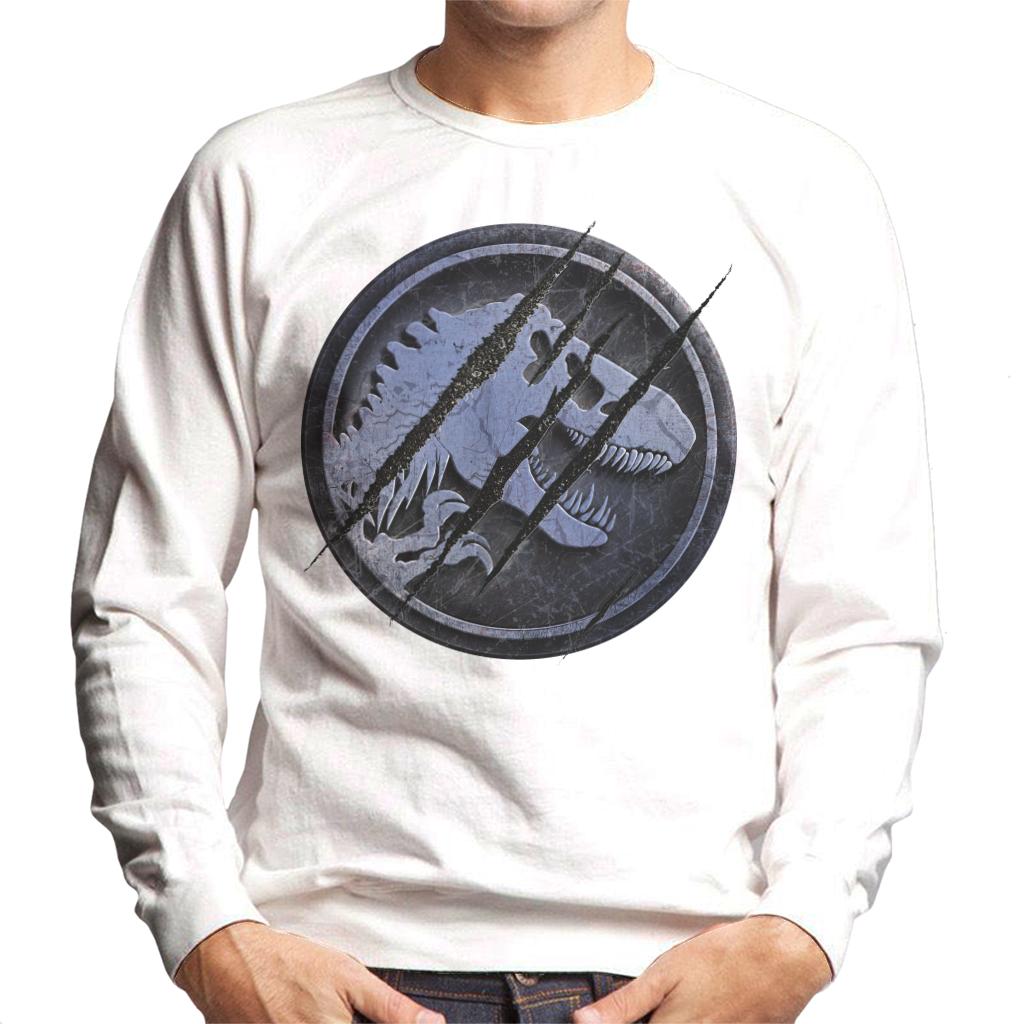 Jurassic Park Claw Marks Iconic Logo Men's Sweatshirt-ALL + EVERY