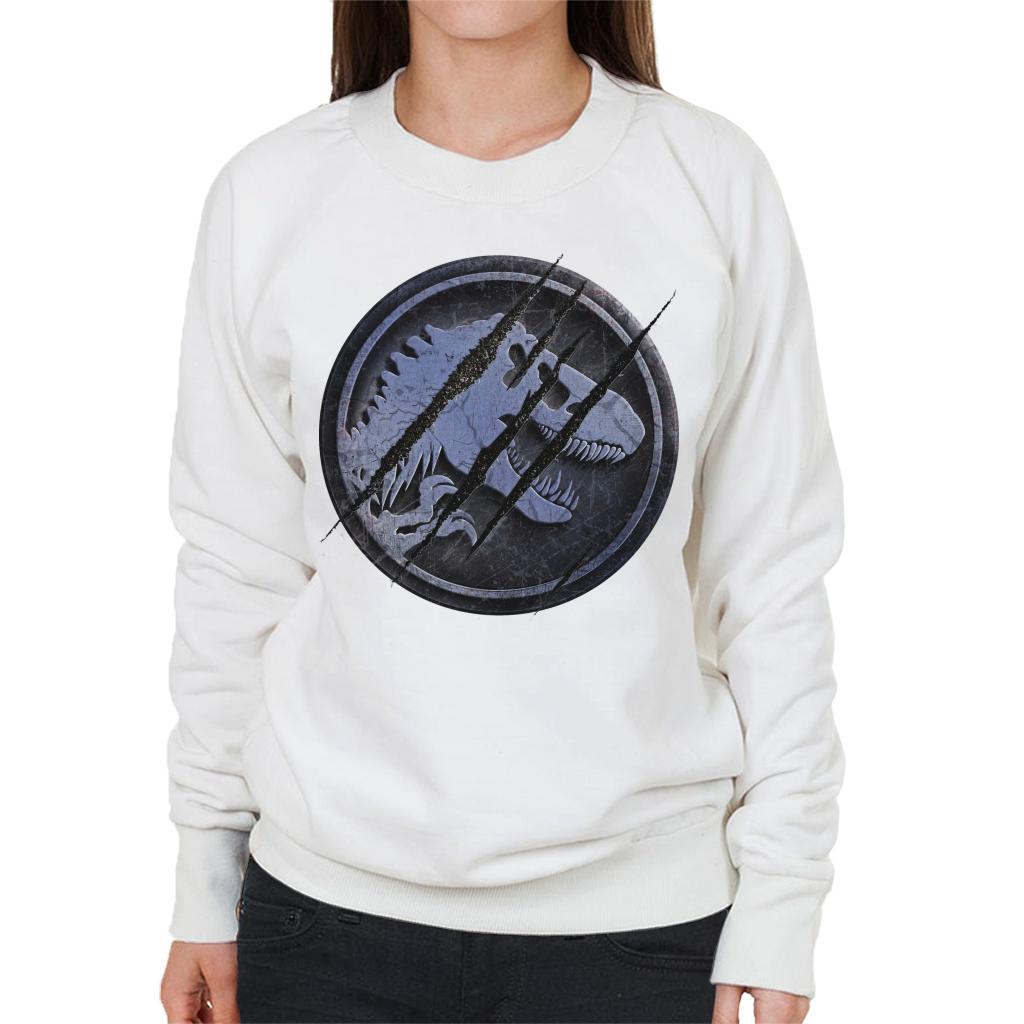 Jurassic Park Claw Marks Iconic Logo Women's Sweatshirt-ALL + EVERY