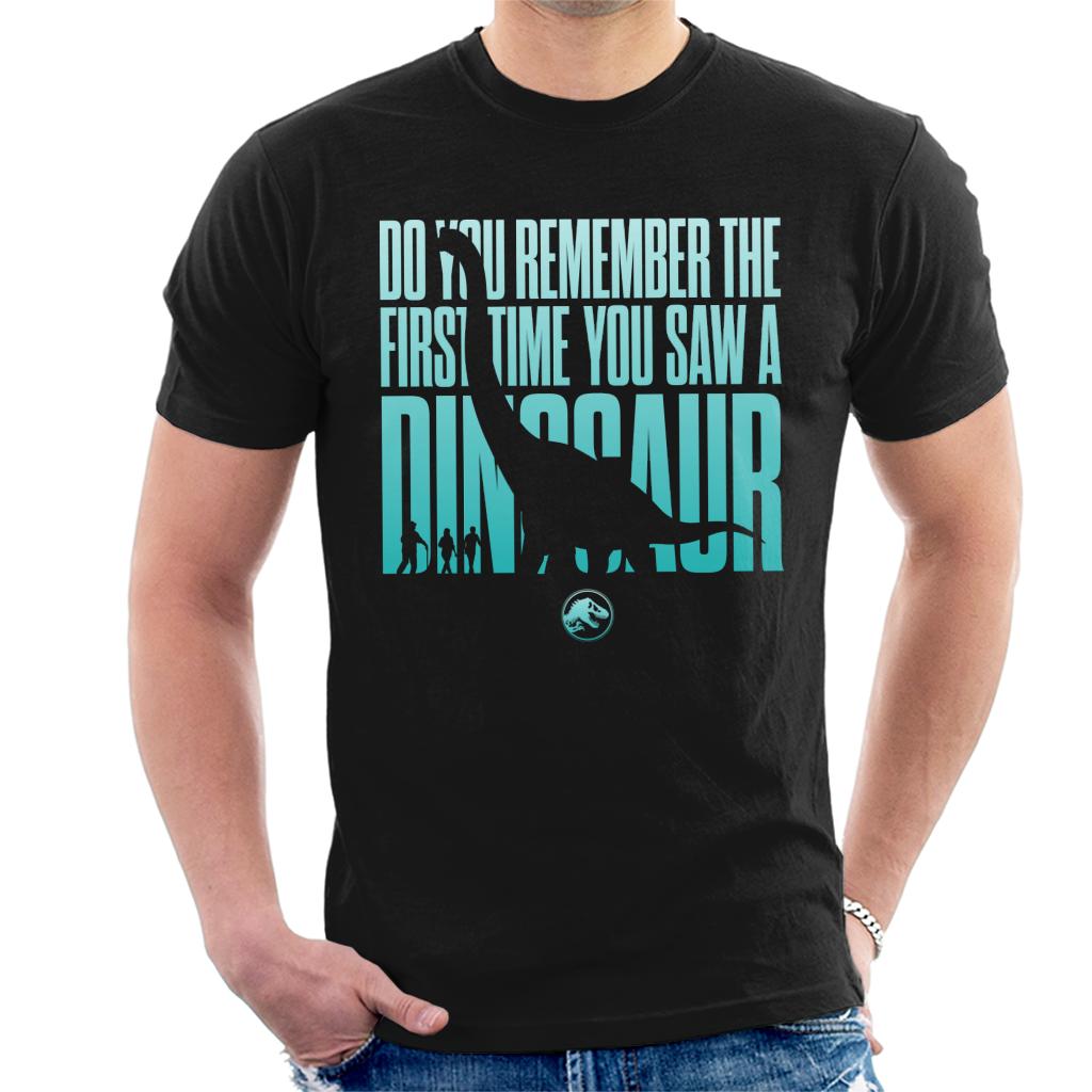 Jurassic Park The First Time You Saw A Dinosaur Men's T-Shirt-ALL + EVERY