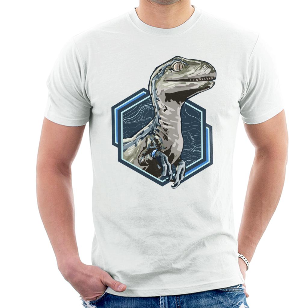 Jurassic Park Blue Raptor Men's T-Shirt-ALL + EVERY