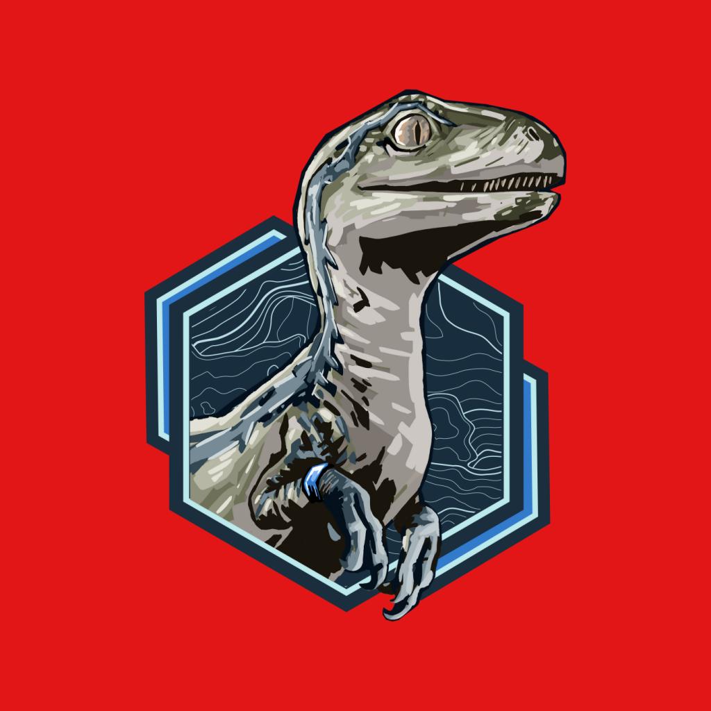 Jurassic Park Blue Raptor Men's T-Shirt-ALL + EVERY