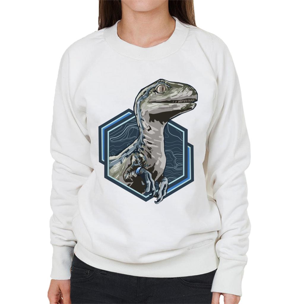 Jurassic Park Blue Raptor Women's Sweatshirt-ALL + EVERY