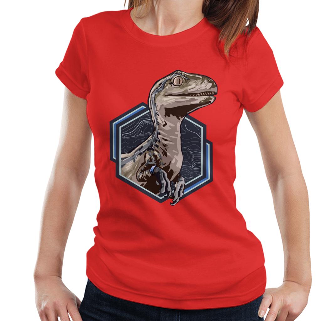 Jurassic Park Blue Raptor Women's T-Shirt-ALL + EVERY