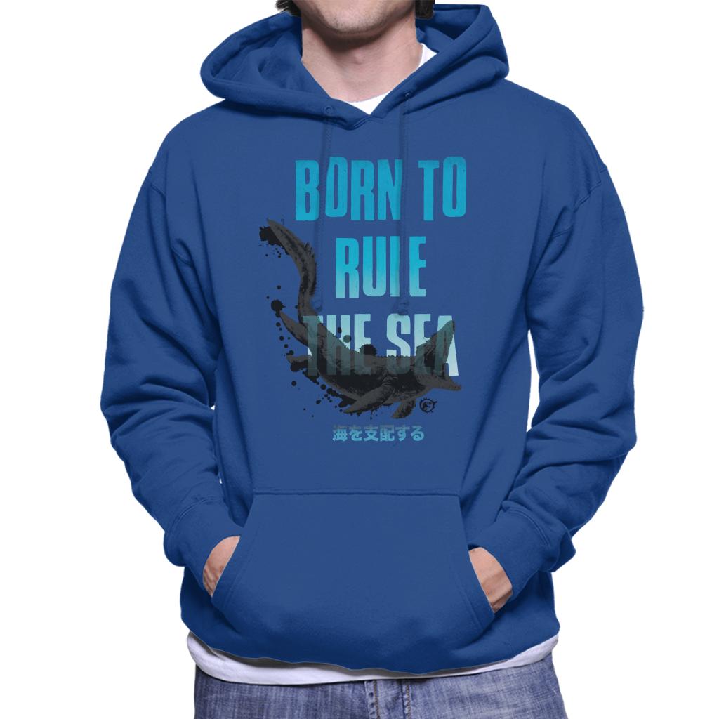 Jurassic Park Mosasaurus Born To Rule The Sea Men's Hooded Sweatshirt-ALL + EVERY