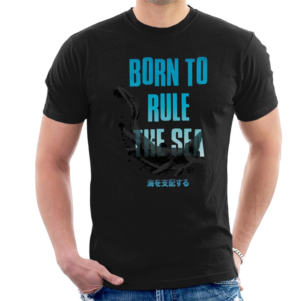 Jurassic Park Mosasaurus Born To Rule The Sea Men's T-Shirt-ALL + EVERY