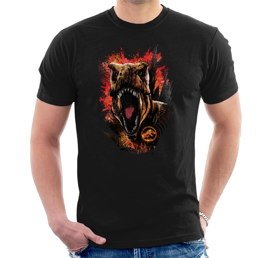 Jurassic Park 2 T Rex Men's T-Shirt-ALL + EVERY