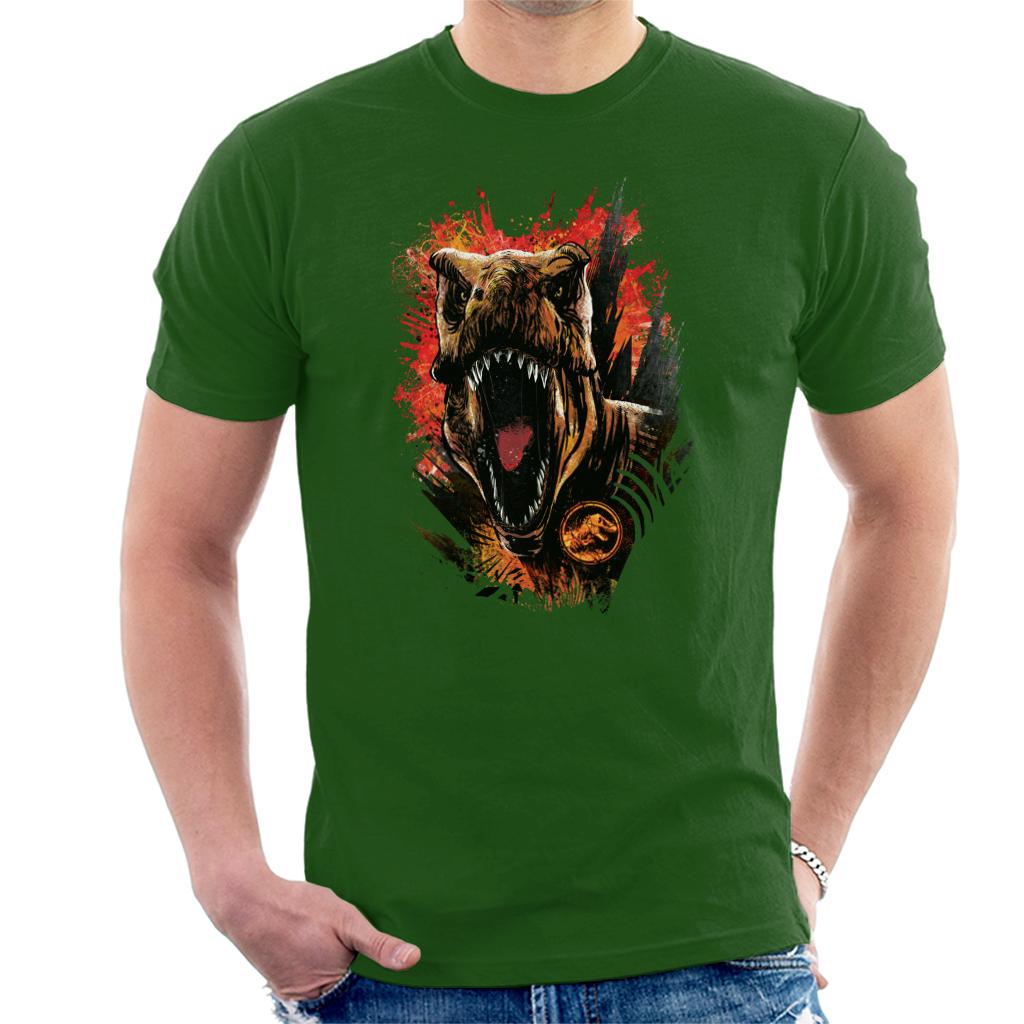 Jurassic Park 2 T Rex Men's T-Shirt-ALL + EVERY