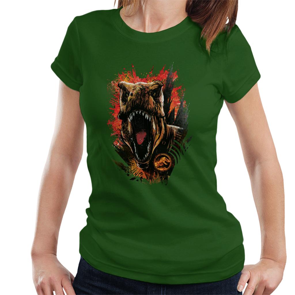 Jurassic Park 2 T Rex Women's T-Shirt-ALL + EVERY