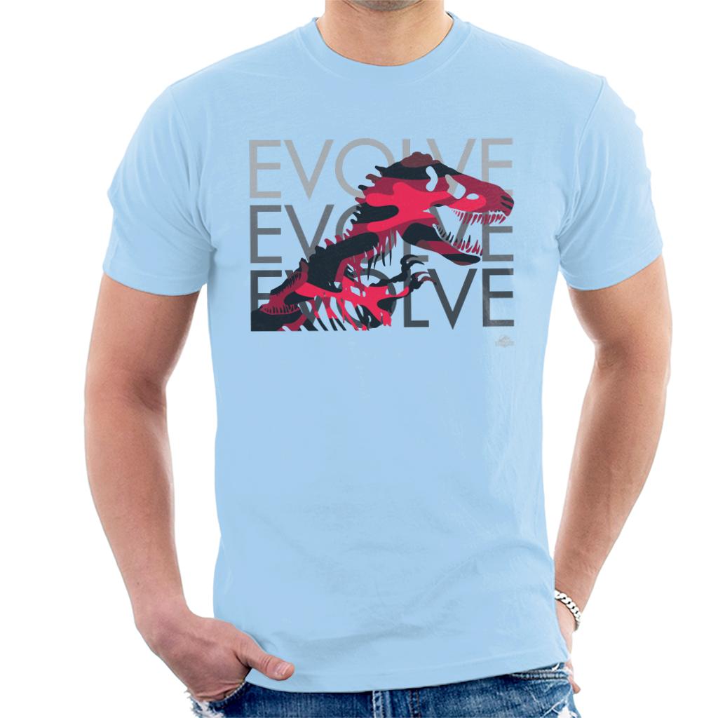 Jurassic Park T Rex Evolve Evolve Evolve Men's T-Shirt-ALL + EVERY