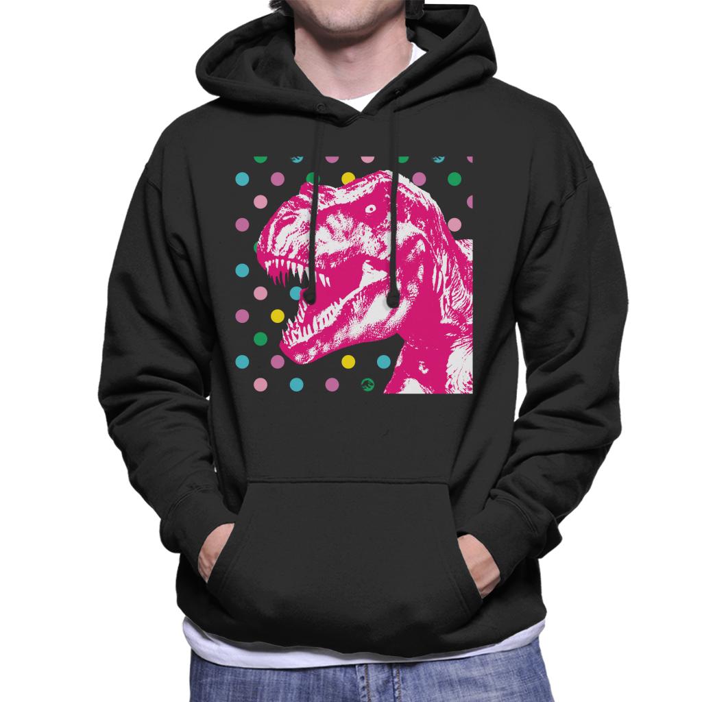 Jurassic Park T Rex Polka Dot Men's Hooded Sweatshirt-ALL + EVERY