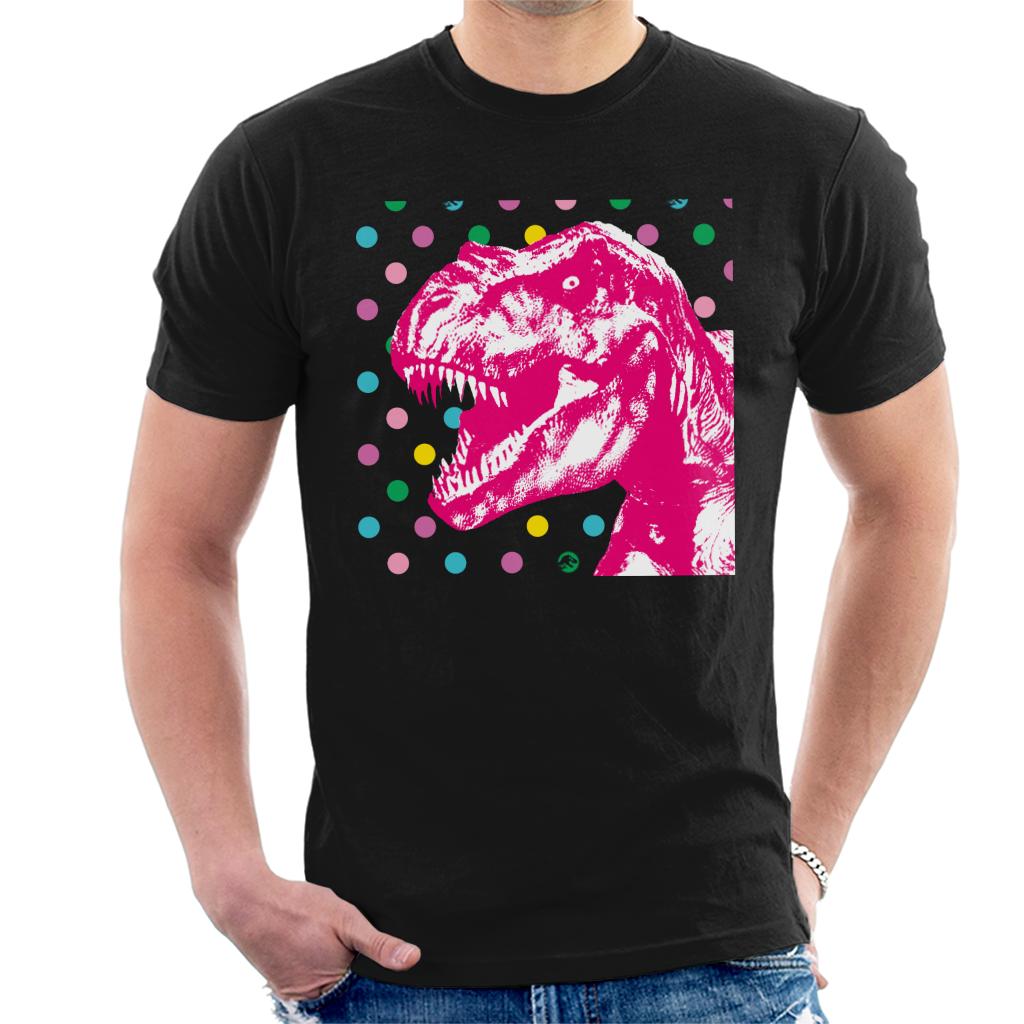 Jurassic Park T Rex Polka Dot Men's T-Shirt-ALL + EVERY