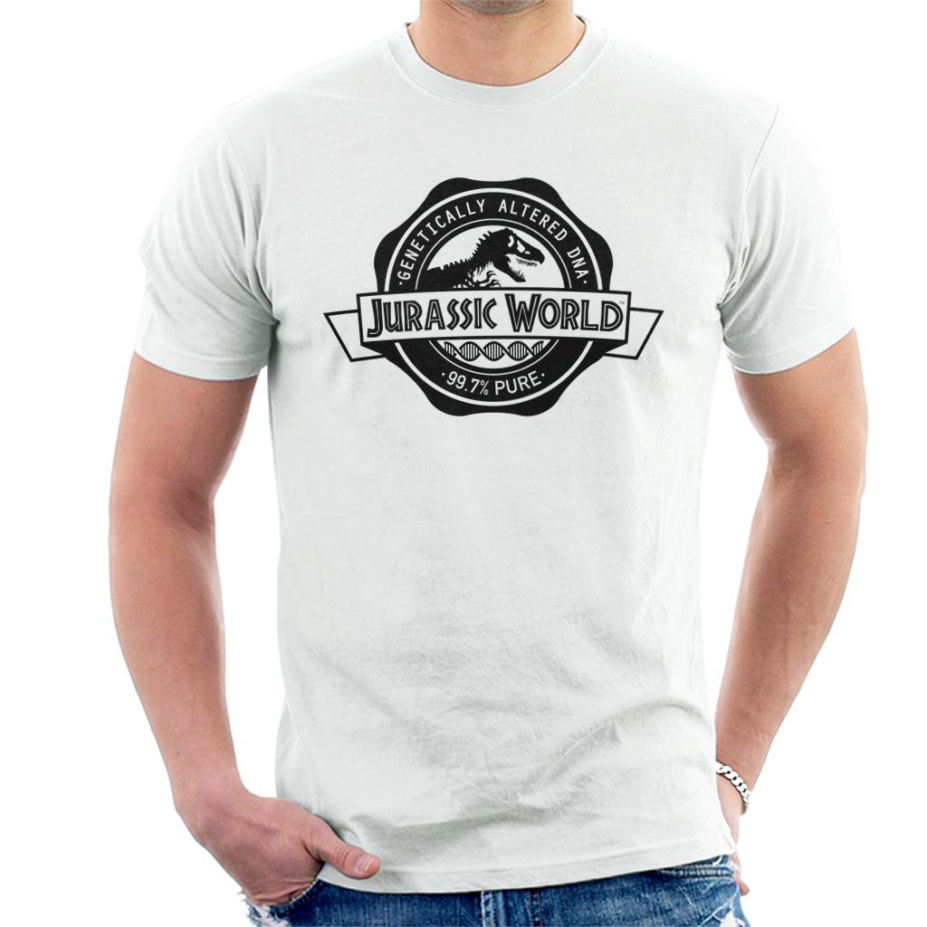 Jurassic Park Genetically Altered DNA Men's T-Shirt-ALL + EVERY