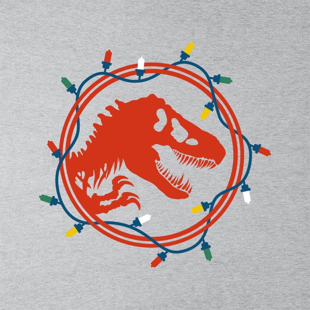 Jurassic Park Christmas Logo Festive Lights Men's T-Shirt-ALL + EVERY