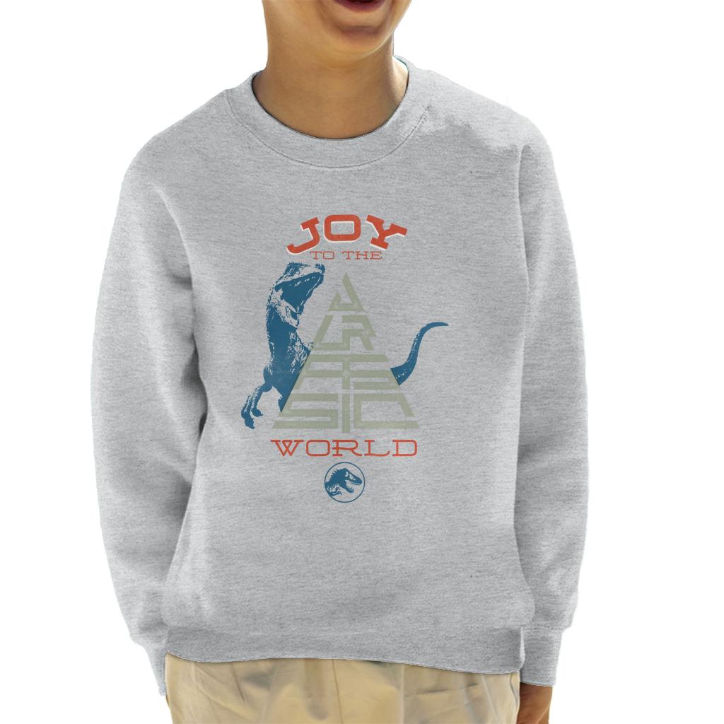 Jurassic Park Christmas Joy To The World Kid's Sweatshirt-ALL + EVERY