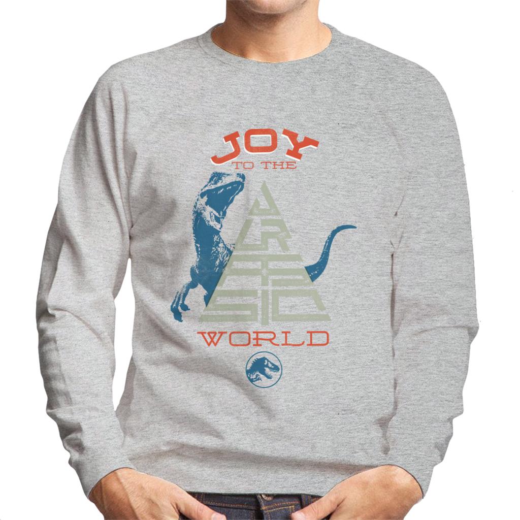 Jurassic Park Christmas Joy To The World Men's Sweatshirt-ALL + EVERY