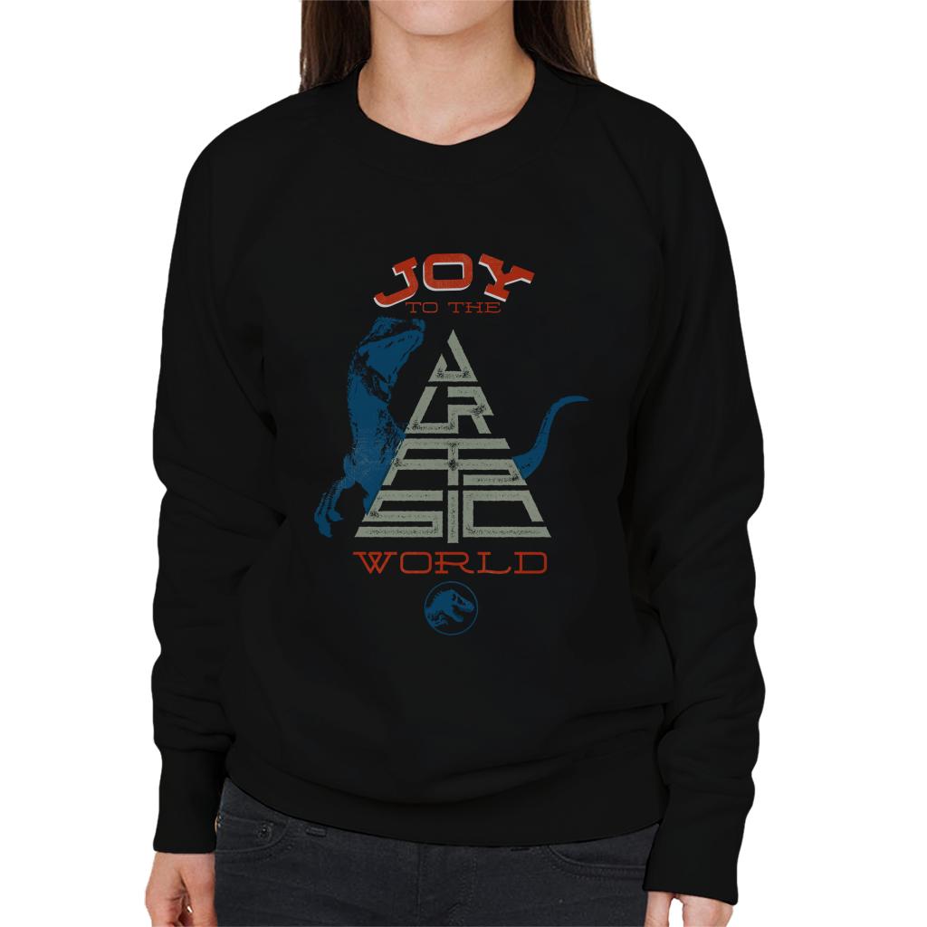 Jurassic Park Christmas Joy To The World Women's Sweatshirt-ALL + EVERY