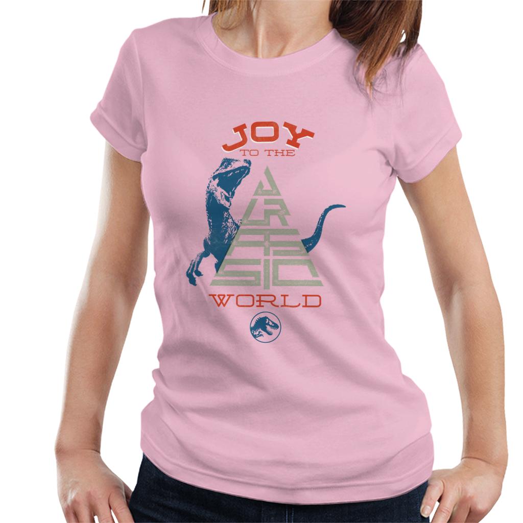 Jurassic Park Christmas Joy To The World Women's T-Shirt-ALL + EVERY