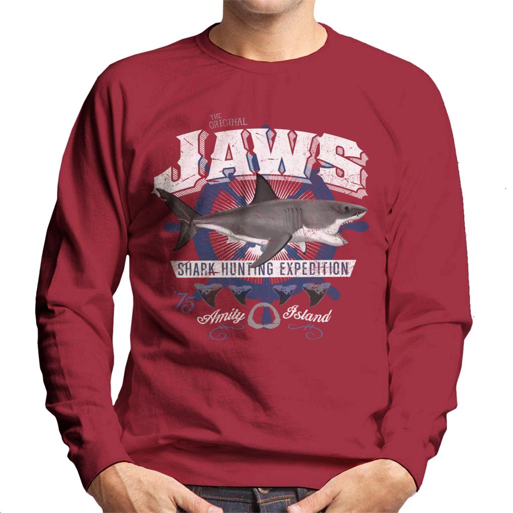 Jaws Shark Hunting Expedition Amity Island Men's Sweatshirt-ALL + EVERY