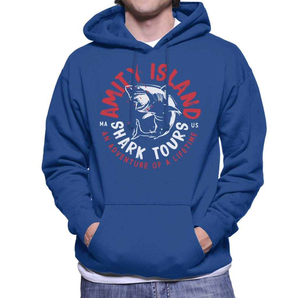 Jaws Amity Island Shark Tour Men's Hooded Sweatshirt-ALL + EVERY