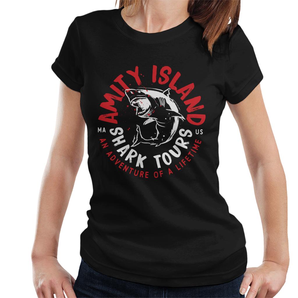 Jaws Amity Island Shark Tour Women's T-Shirt-ALL + EVERY