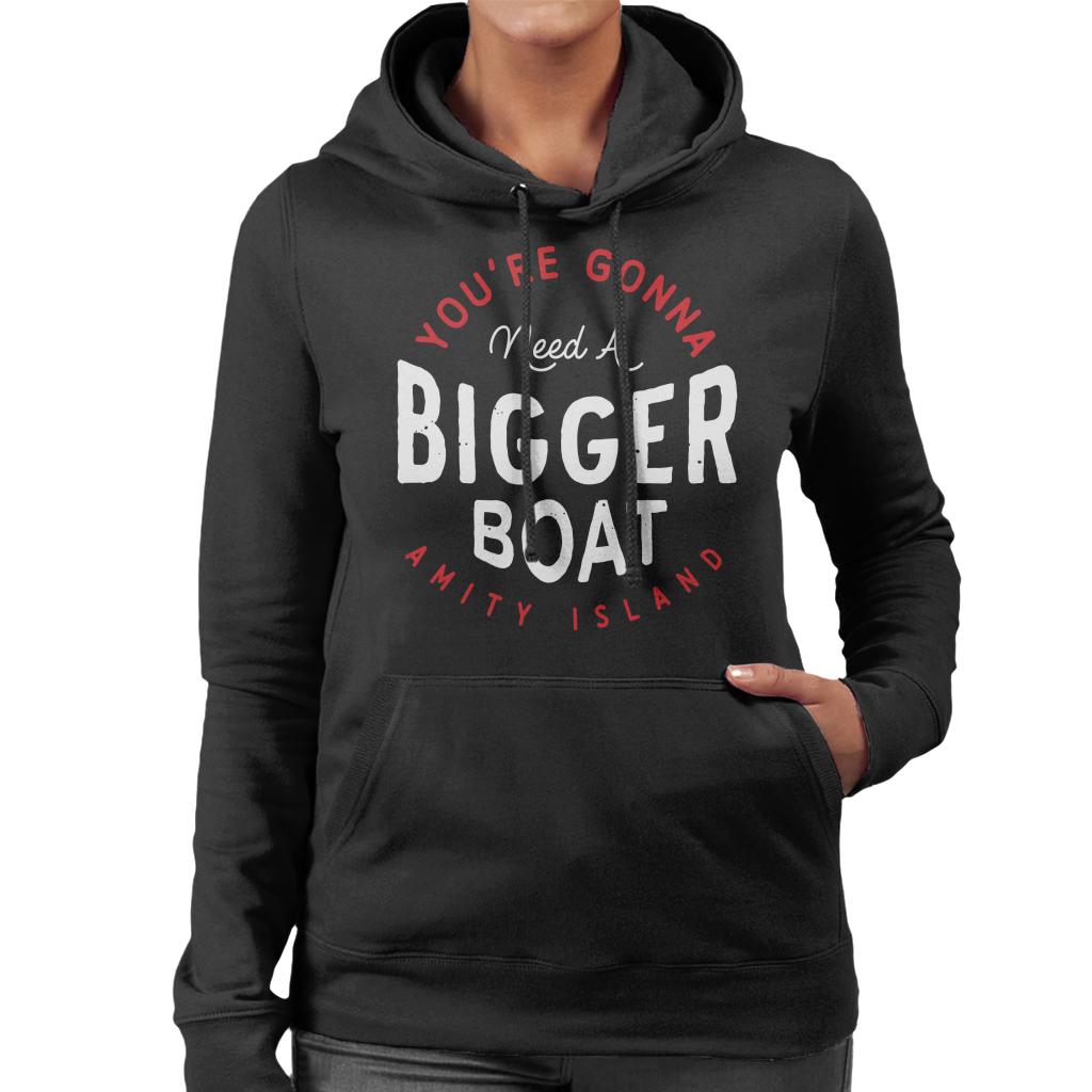 Jaws You Are Gonna Need A Bigger Boat Amity Island Women's Hooded Sweatshirt-ALL + EVERY