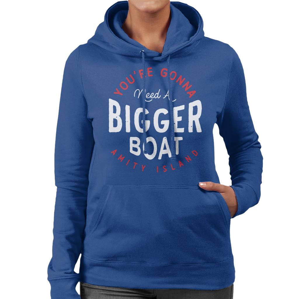 Jaws You Are Gonna Need A Bigger Boat Amity Island Women's Hooded Sweatshirt-ALL + EVERY