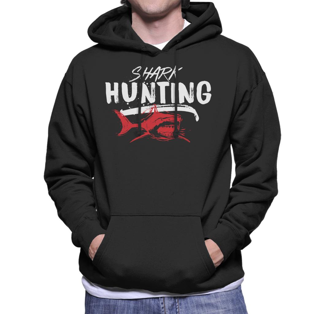 Jaws Shark Hunting Men's Hooded Sweatshirt-ALL + EVERY