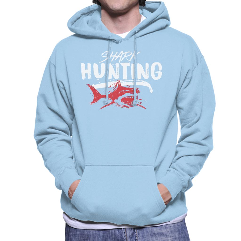 Jaws Shark Hunting Men's Hooded Sweatshirt-ALL + EVERY