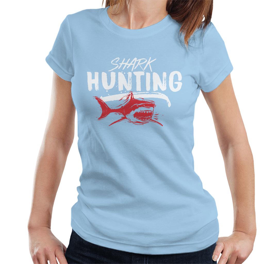 Jaws Shark Hunting Women's T-Shirt-ALL + EVERY