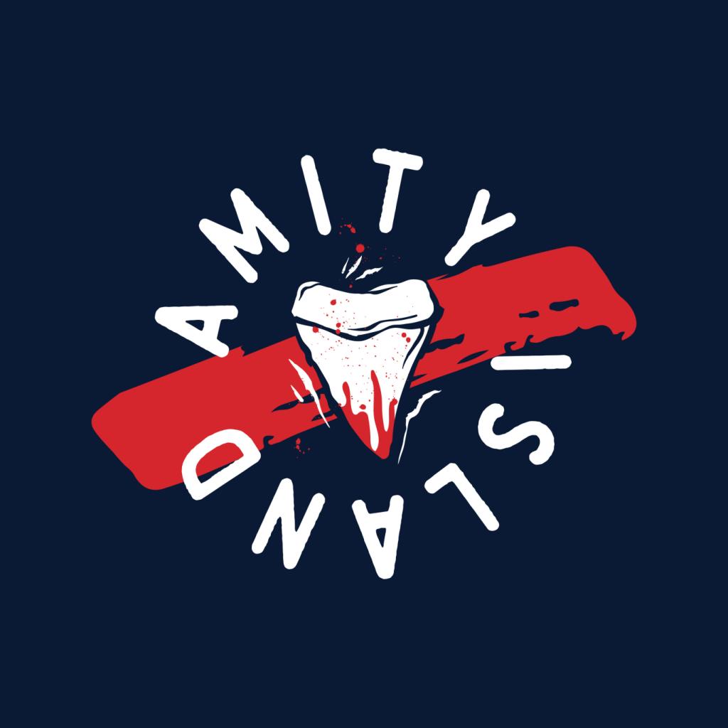 Jaws Tooth Amity Island Men's T-Shirt-ALL + EVERY