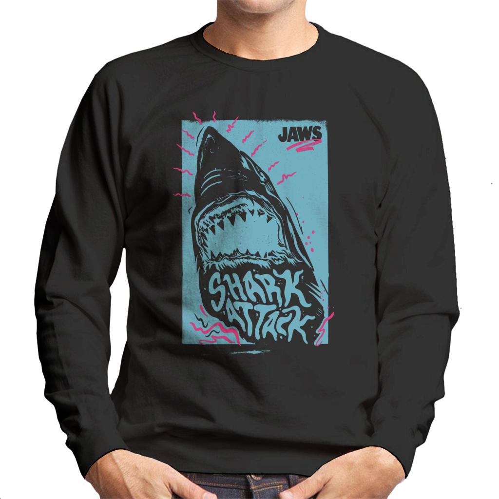 Jaws Shark Attack Wave Men's Sweatshirt-ALL + EVERY