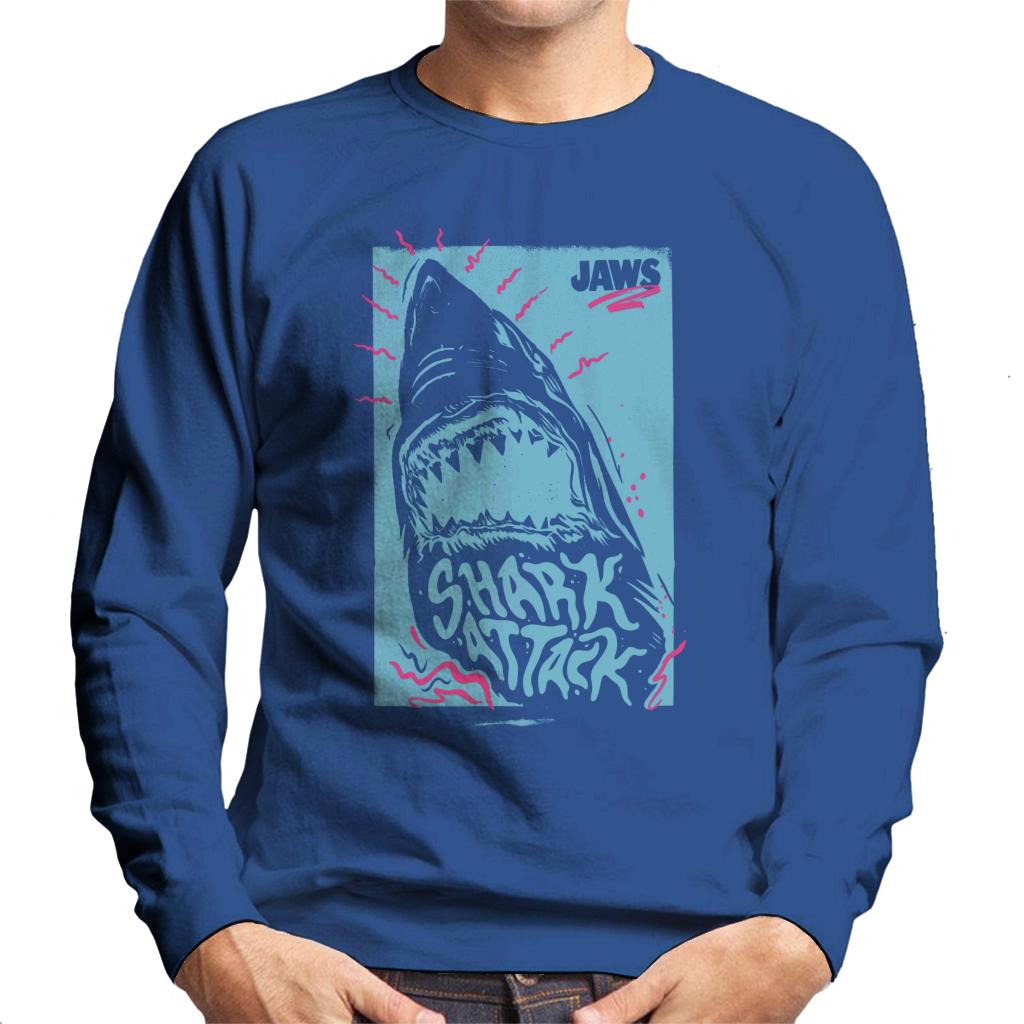 Jaws Shark Attack Wave Men's Sweatshirt-ALL + EVERY