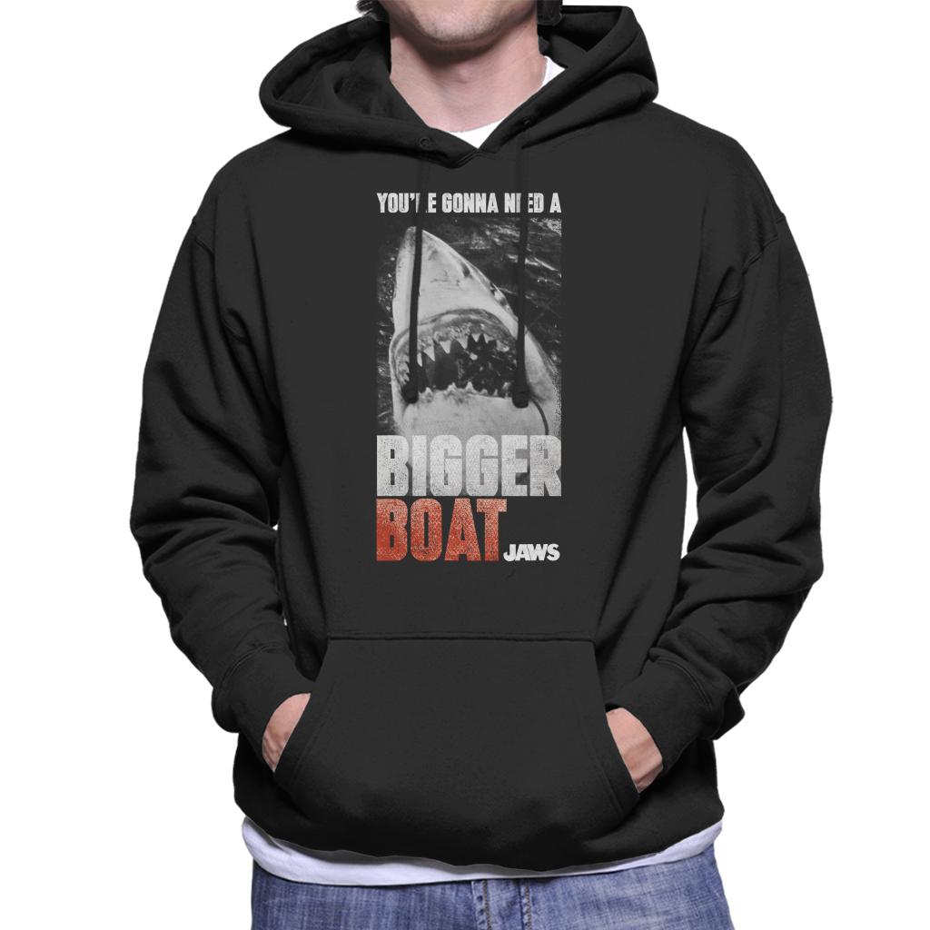 Jaws Bigger Boat Cinematic Scene Men's Hooded Sweatshirt-ALL + EVERY