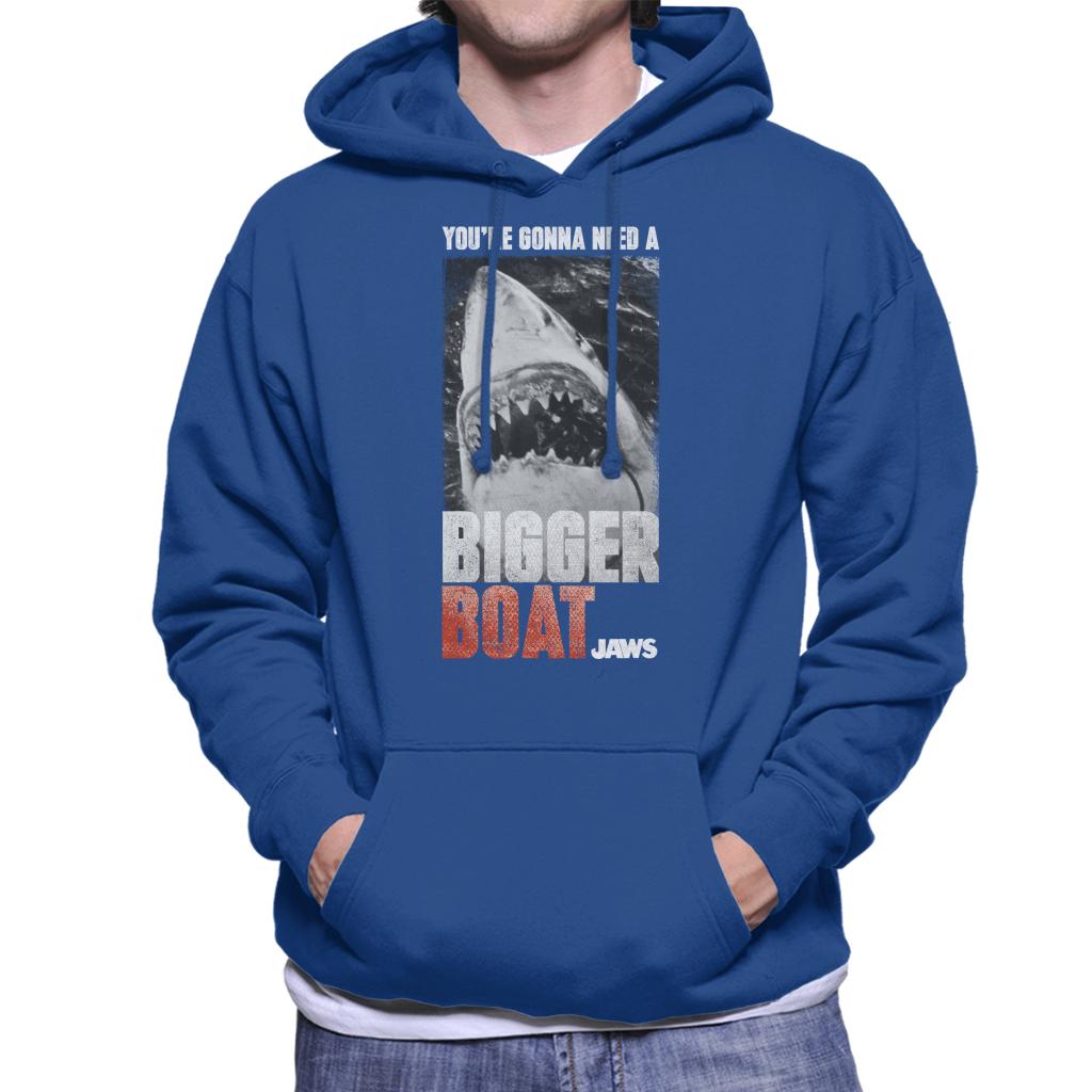 Jaws Bigger Boat Cinematic Scene Men's Hooded Sweatshirt-ALL + EVERY