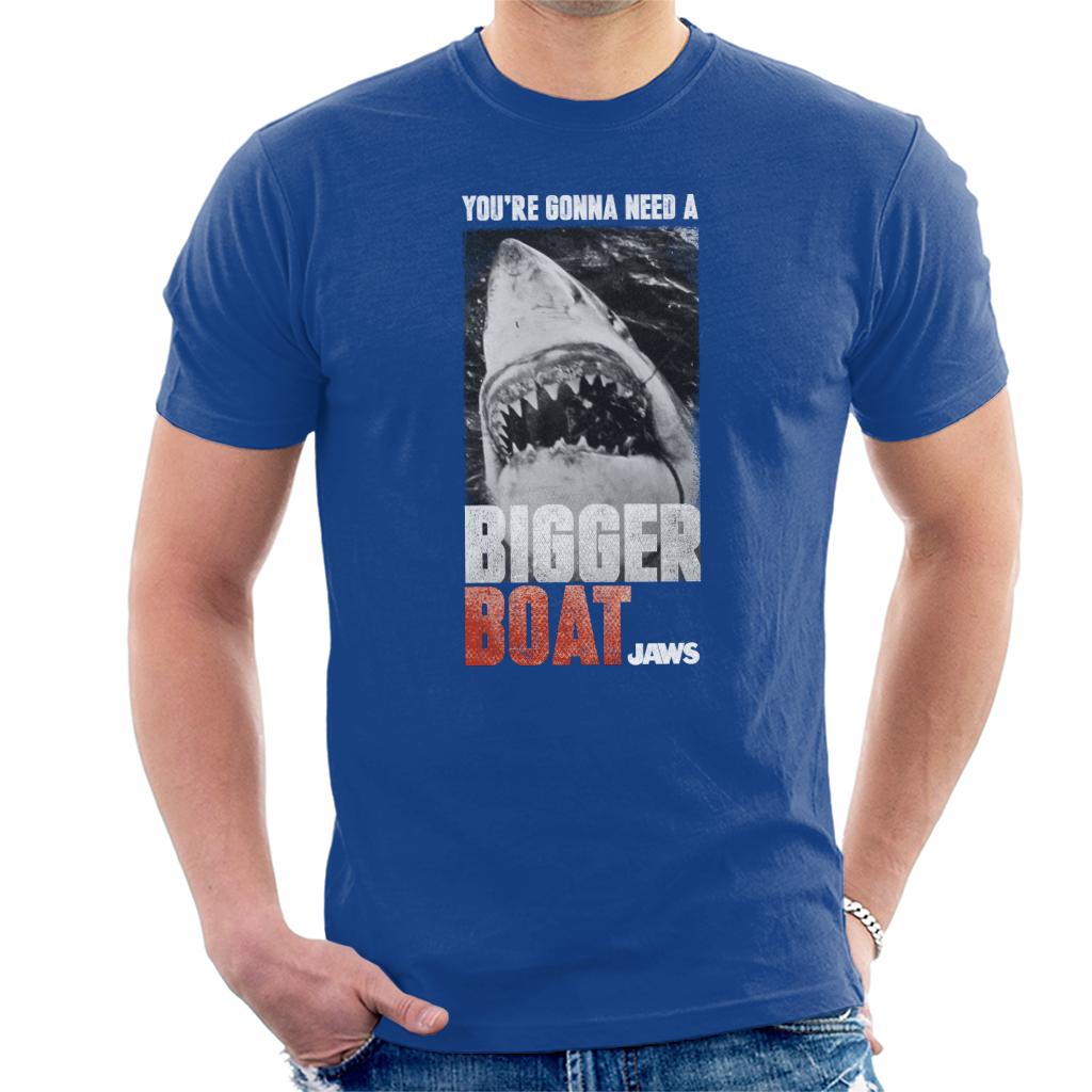 Jaws Bigger Boat Cinematic Scene Men's T-Shirt-ALL + EVERY