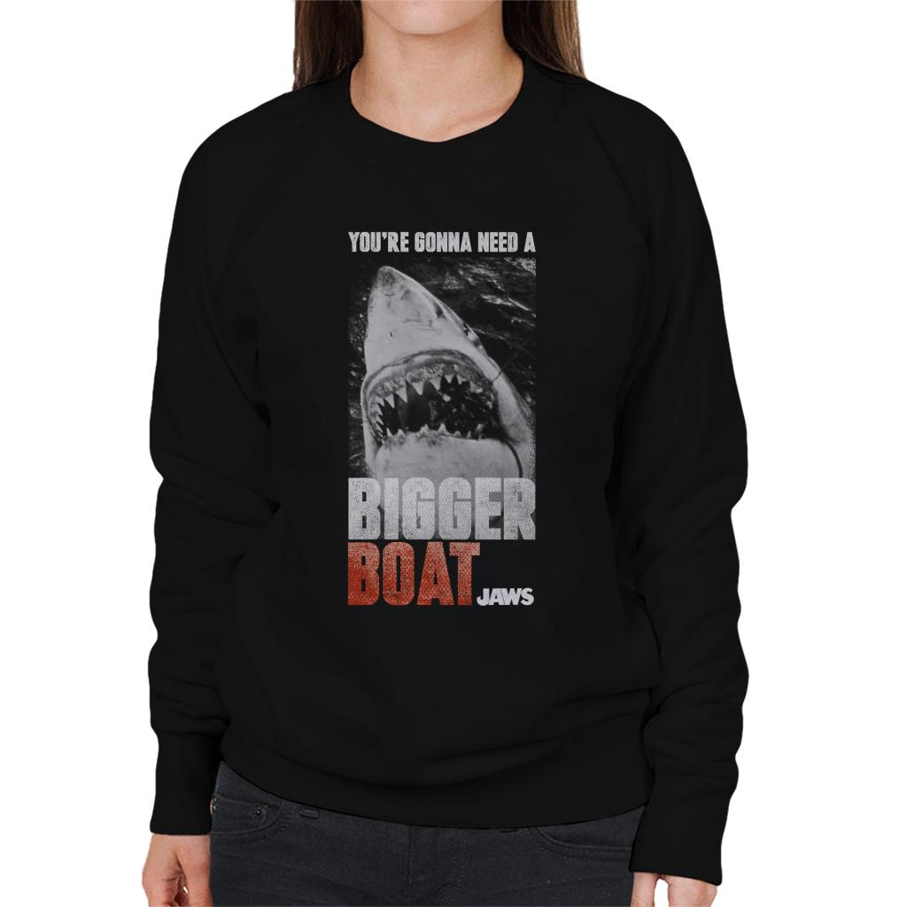 Jaws Bigger Boat Cinematic Scene Women's Sweatshirt-ALL + EVERY