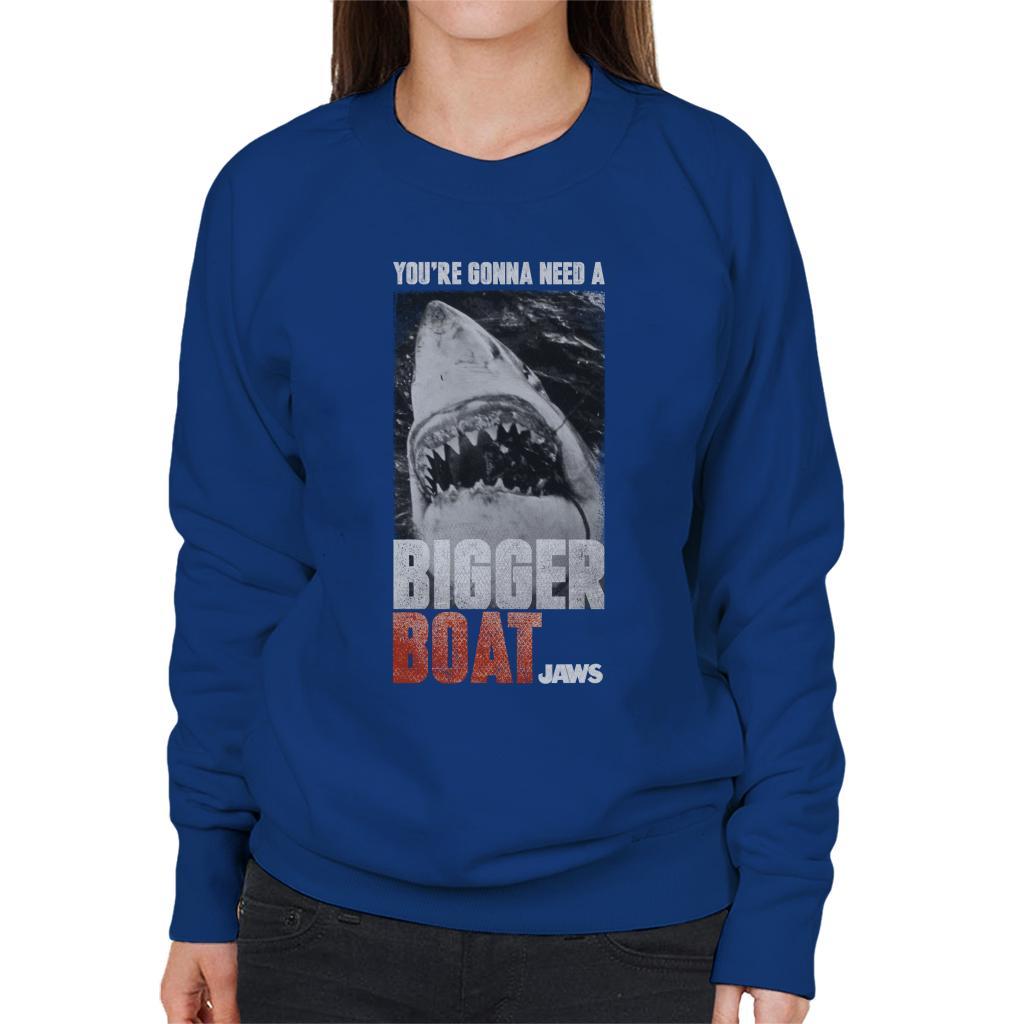 Jaws Bigger Boat Cinematic Scene Women's Sweatshirt-ALL + EVERY