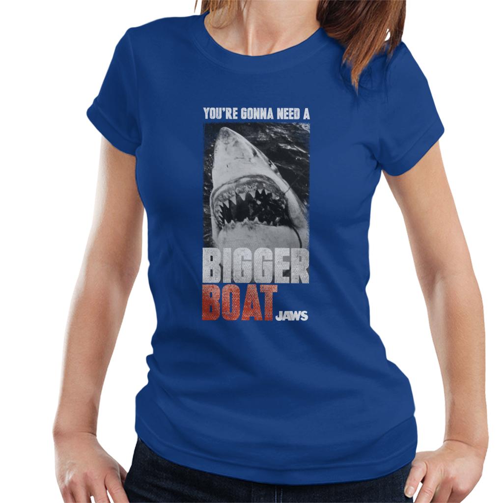 Jaws Bigger Boat Cinematic Scene Women's T-Shirt-ALL + EVERY