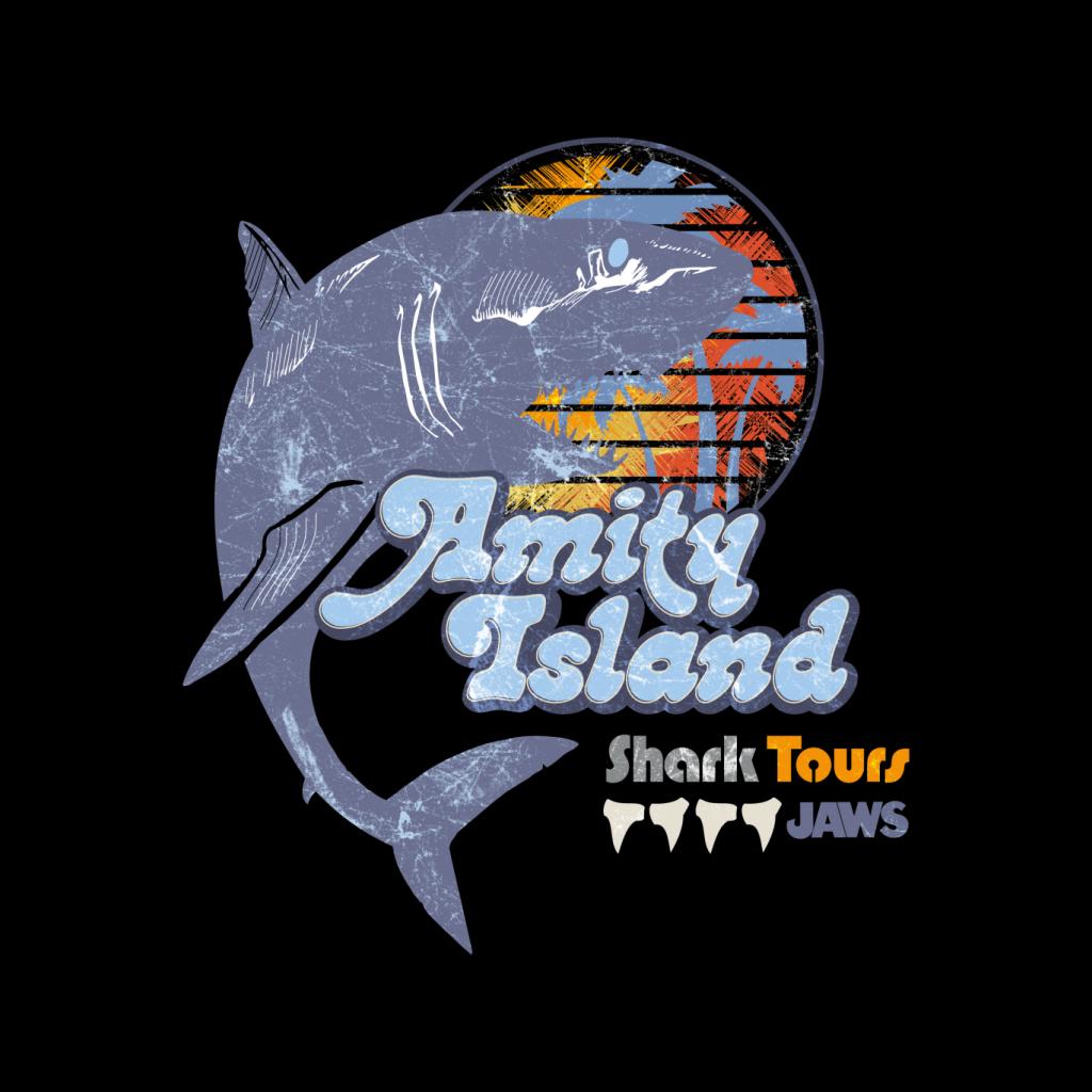 Jaws Amity Island Shark Tours Logo Men's T-Shirt-ALL + EVERY