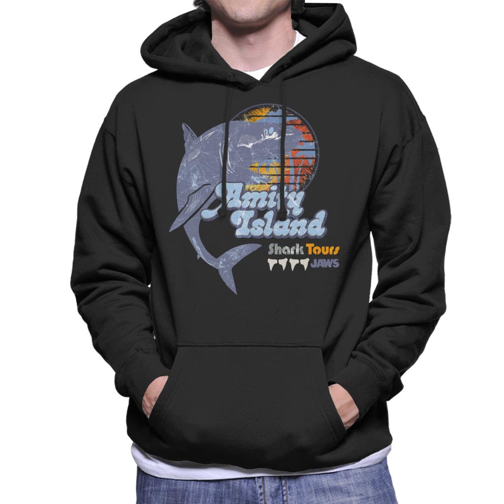 Jaws Amity Island Shark Tours Logo Men's Hooded Sweatshirt-ALL + EVERY