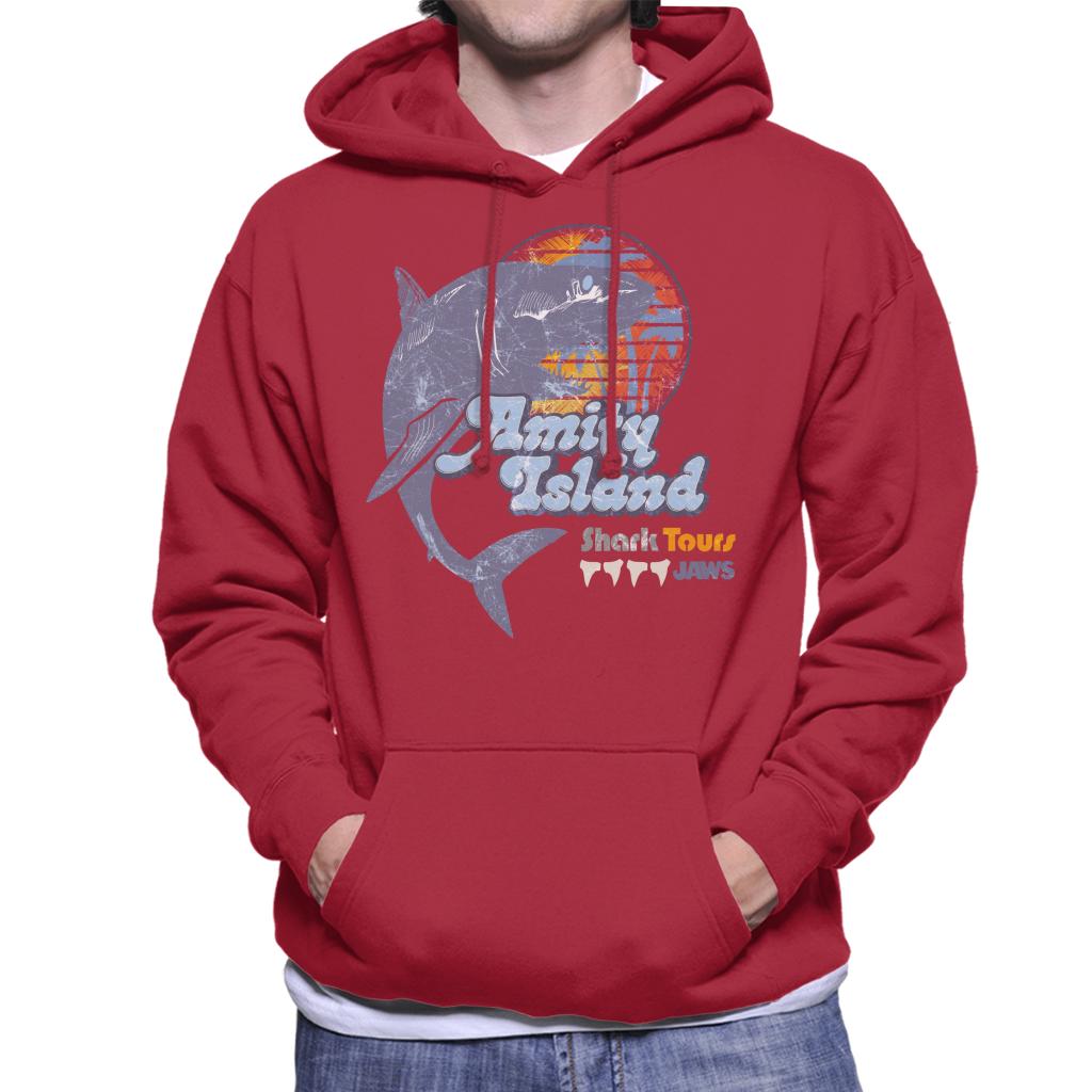 Jaws Amity Island Shark Tours Logo Men's Hooded Sweatshirt-ALL + EVERY