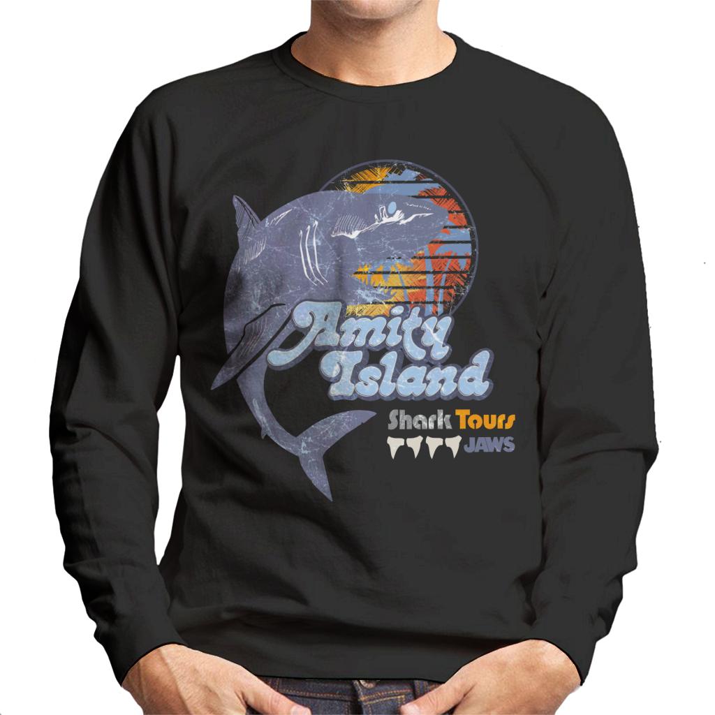 Jaws Amity Island Shark Tours Logo Men's Sweatshirt-ALL + EVERY